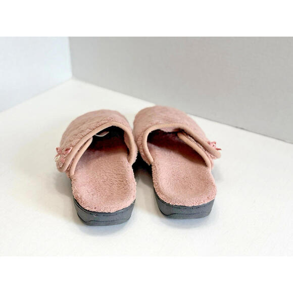 Vionic Adilyn 671 Womens Rose Quilted Orthotic Support Slippers Comfy Mules Sz 8 - Picture 9 of 13